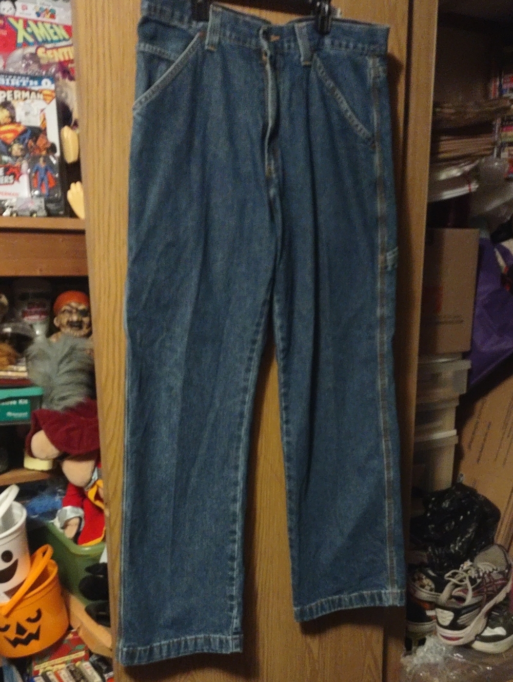 Levi's Men's Dark Blue Relaxed Carpenter Denim Jeans